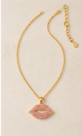 Gold Tone Traditional Pendant Necklace - Image 3