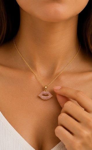 Gold Tone Traditional Pendant Necklace - Image 4