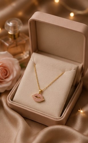 Gold Tone Traditional Pendant Necklace - Image 5