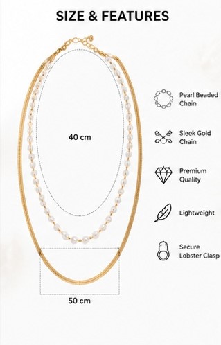 Gold Tone Choker Style Necklace - Image 6