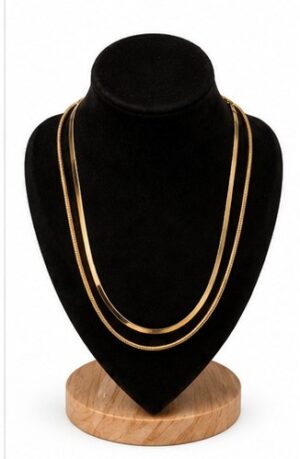 Gold Tone Chain Necklace with Pendant