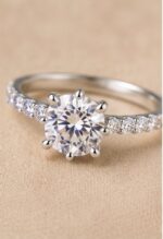 Gold Tone Leaf Design Ring