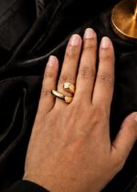 Gold Tone Minimal Band Ring