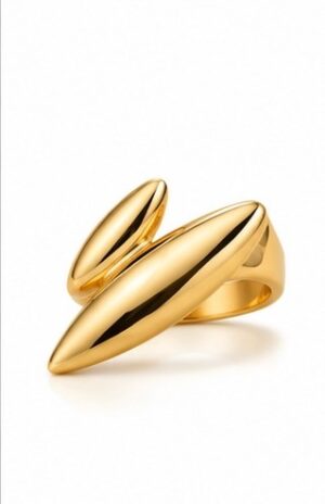 Gold Tone Traditional Statement Ring
