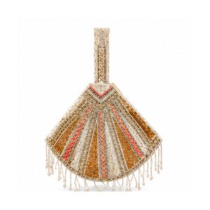 Fan-Shaped Embellished Potli Handbag
