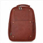 Brown Vintage Multi-Pocket Messenger Bag