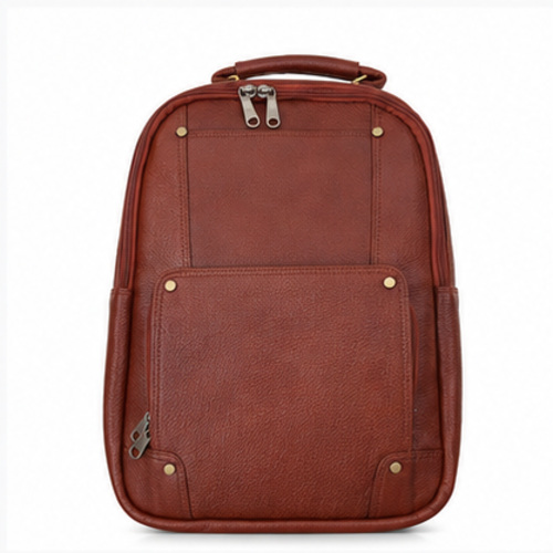 Brown Vintage Multi-Pocket Messenger Bag