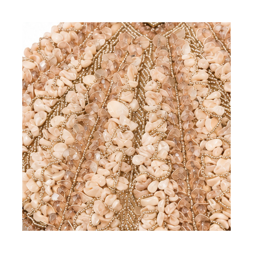 Rose Gold Sequin Fan-Shaped Potli Handbag - Image 4
