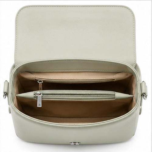 Sage Green Flap Crossbody Bag - Image 4
