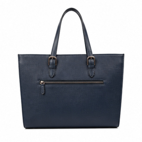 Black Structured Tote Office Bag - Image 3