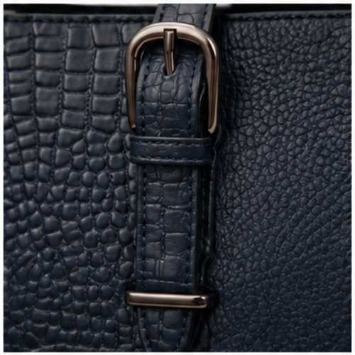 Black Structured Tote Office Bag - Image 4