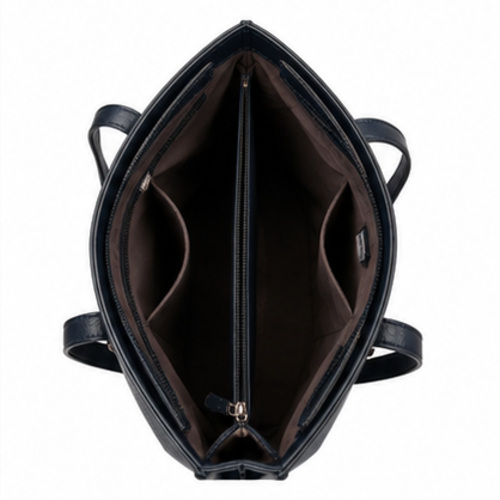 Black Structured Tote Office Bag - Image 5