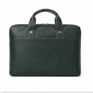 Dark Green Vintage Multi-Pocket Office Messenger Bag