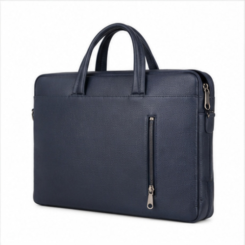 Navy Slim Laptop Document Bag - Image 7