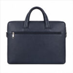 Navy Slim Laptop  Document Bag