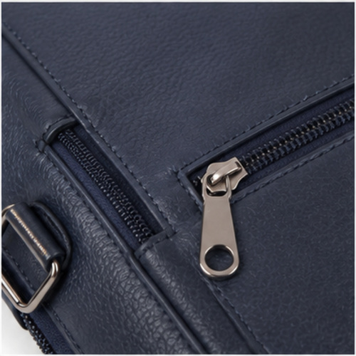 Navy Slim Laptop Document Bag - Image 5