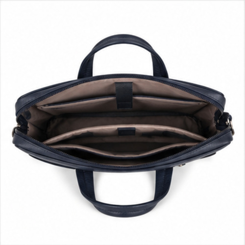 Navy Slim Laptop Document Bag - Image 3