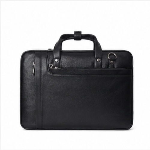 Black Compact Briefcase Handbag