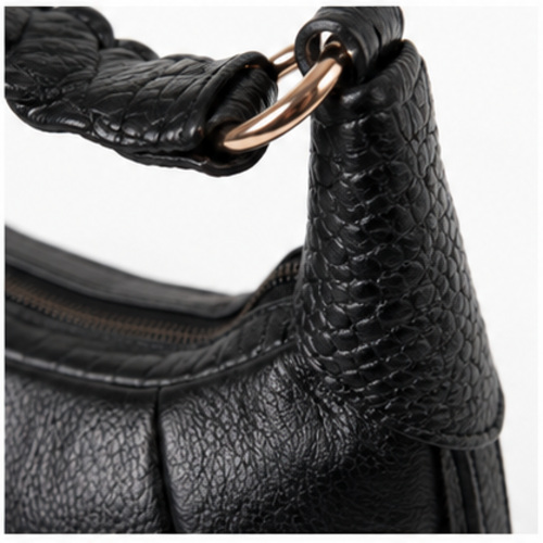 Black Chain Strap Shoulder Bag - Image 5