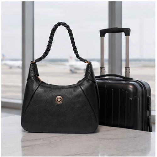 Black Chain Strap Shoulder Bag - Image 7
