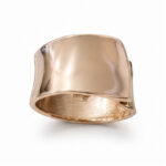 Silver Tone Sculpted Cuff Bangle