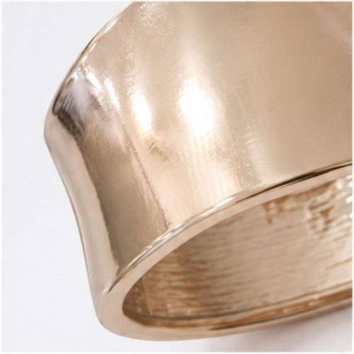 Silver Tone Sculpted Cuff Bangle - Image 7