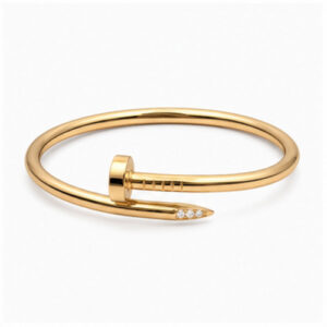 Gold Tone Smooth Minimal Bangle