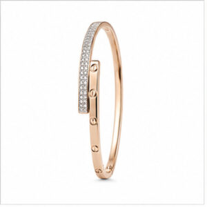 Silver Tone Minimal Oval Bangle