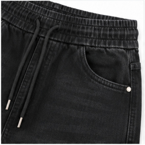 Men's Black Clean Straight/Relaxed Denim Jeans - Image 5