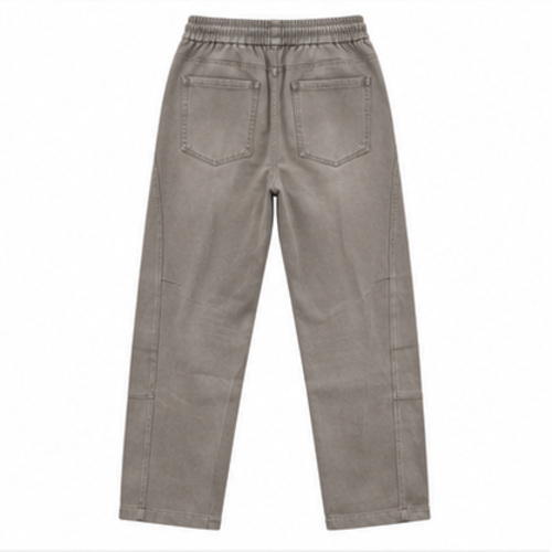 Men's Grey Clean Straight/Relaxed Denim Jeans - Image 3