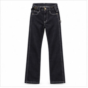 Men's Black Clean Straight/Relaxed Denim Jeans