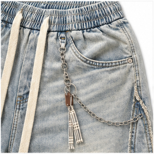 Men's Light Blue Light Fade Relaxed Jogger Denim Jeans - Image 3