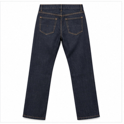 Men's Black Clean Straight/Relaxed Denim Jeans - Image 5
