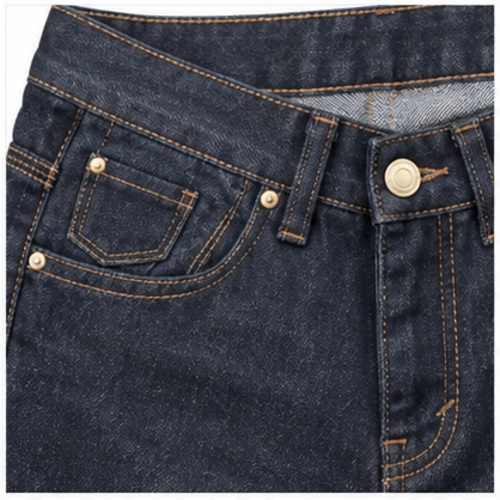 Men's Black Clean Straight/Relaxed Denim Jeans - Image 4