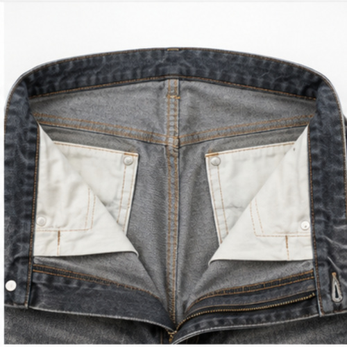 Men's Charcoal Grey Heavy Fade Straight/Relaxed Denim Jeans - Image 4