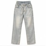 Men's Light Blue Light Fade Straight/Relaxed Denim Jeans