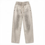 Men's Light Grey Clean Relaxed Jogger Denim Jeans