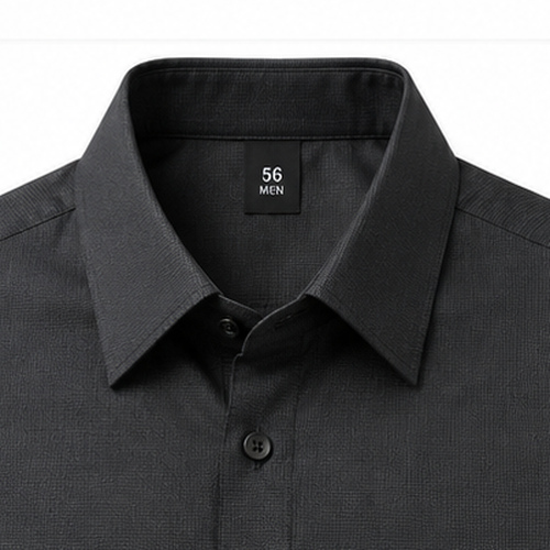 Black Men's Casual,Party Shirt - Image 4