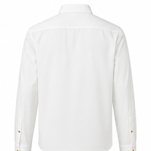 White Men's Casual Party Shirt - Image 2
