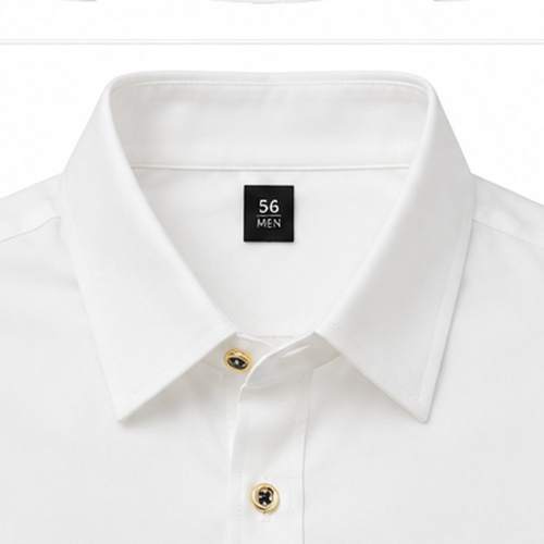 White Men's Casual Party Shirt - Image 5