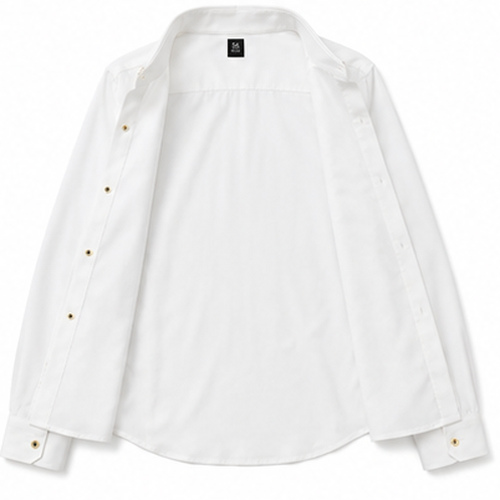 White Men's Casual Party Shirt - Image 7