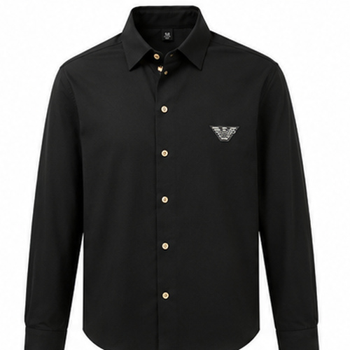 Black Men's Casual,Party Shirt