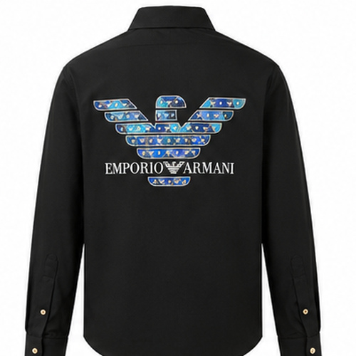 Black Men's Casual,Party Shirt - Image 2