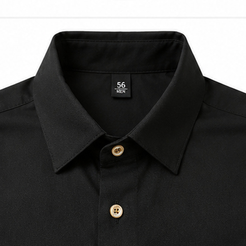 Black Men's Casual,Party Shirt - Image 4