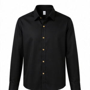 Black Men's Casual,Party Shirt