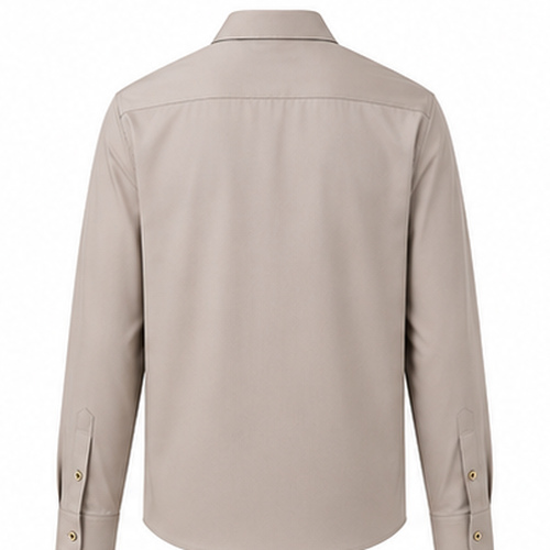 Light Grey Men's Casual,Party Shirt - Image 2