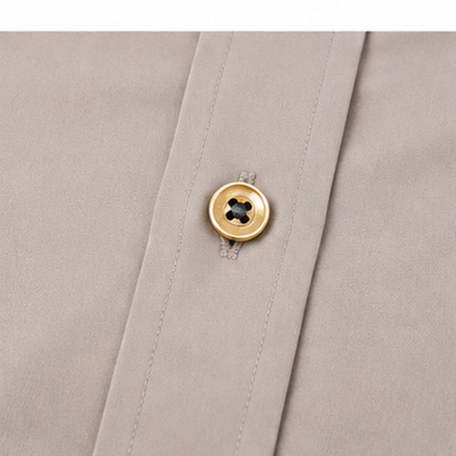 Light Grey Men's Casual,Party Shirt - Image 5