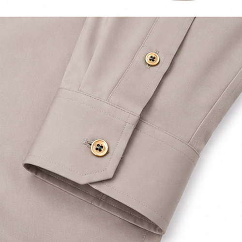 Light Grey Men's Casual,Party Shirt - Image 7