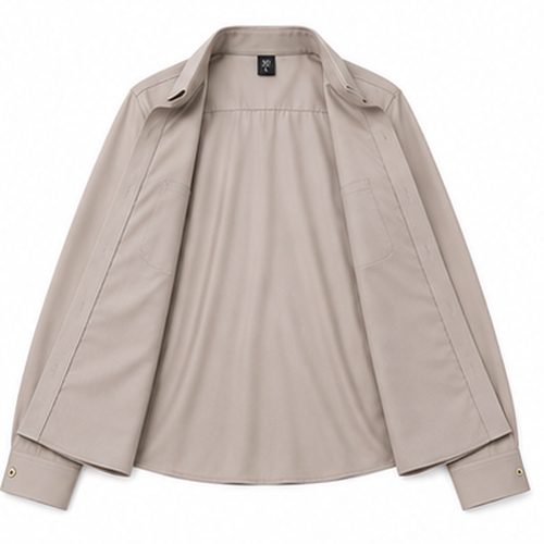 Light Grey Men's Casual,Party Shirt - Image 6