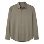 Olive Grey Men's Casual,Party Shirt
